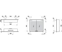 Vorschau: Laufen Ilon Spiegelschrank 800 mit umlaufender LED-Beleuchtung, edelstahl gebürstet