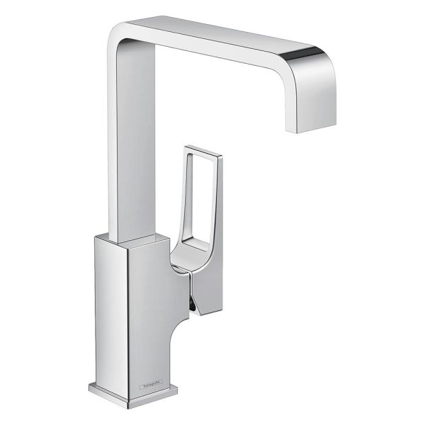hansgrohe Metropol Waschtischmischer 230 mit Bügelgriff, Push-Open Ablaufgarnitur, chrom 74511000