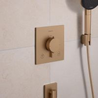 Vorschau: hansgrohe Ecostat Comfort E Thermostat Unterputz für 2 Funktionen brushed bronze 33711140