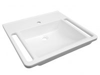 Avenarius free living! barrierefreier Mineralguß-Waschtisch 60x55,5cm, weiß