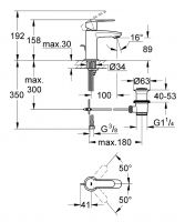 Vorschau: Grohe Eurostyle Cosmopolitan Einhand-Waschtischbatterie mit Ablaufgarnitur, S-Size, chrom