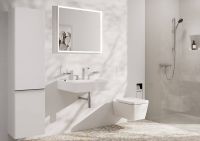 Vorschau: Hansgrohe Tecturis E 3-Loch Waschtischarmatur 150 EcoSmart+ mit Push-Open, chrom