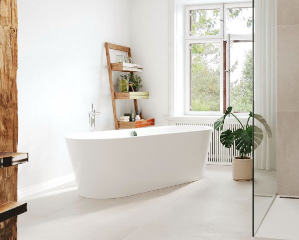 Kaldewei Meisterstück Classic Duo Oval freistehende Badewanne 180x80cm, weiß Mod.1111