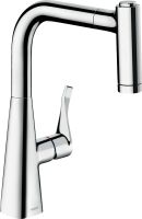 Vorschau: Hansgrohe Metris M71 Küchenarmatur 220 2 Strahlen sBox 73823000