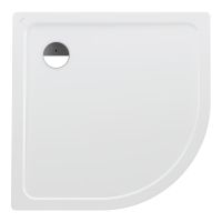 Laufen Platina Duschwanne Viertelkreis 100x100cm extraflach 2,5cm, Stahl emailliert, weiß H2150090000401