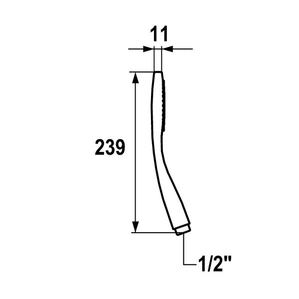 KWC Handbrause FIT-S 000, chrom