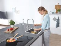 Vorschau: GROHE Blue Home U-Auslauf Starter Kit Küchenarmatur 31543000 chrom herausziehbar