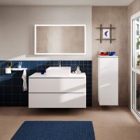 Vorschau: hansgrohe Xilesa E Konsole 118x55cm für Aufsatzwaschtisch mittig