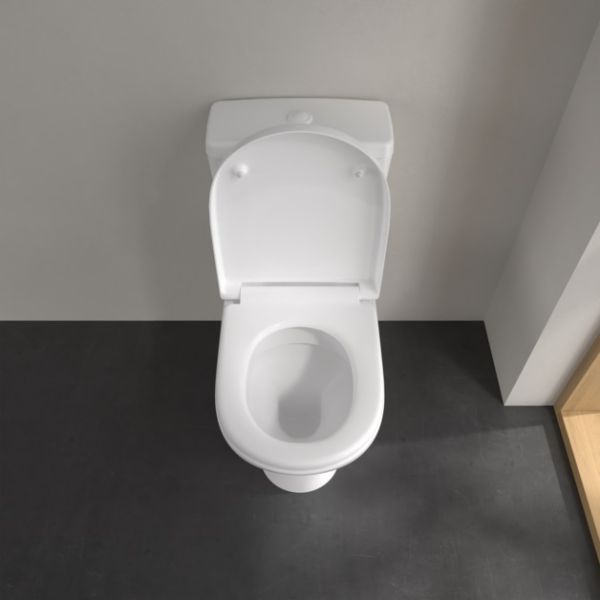 Villeroy&Boch O.Novo Stand-Tiefpül-WC mit Spülrand für Kombination, Abgang senkrecht, 36x67cm