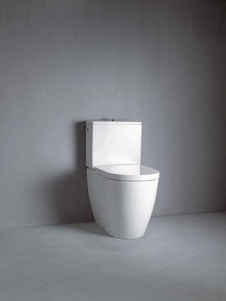 Duravit ME by Starck Stand-WC für Spülkasten, Tiefspüler, Abgang waagerecht/senkrecht, weiß 2170090000