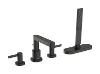 hansgrohe Finoris Wannenrandarmatur, brushed black chrome 76444340