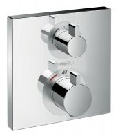 Hansgrohe Ecostat Square Thermostat Unterputz für 1 Verbraucher, chrom