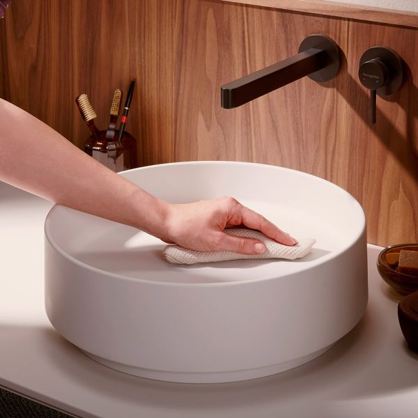 hansgrohe Xuniva Evo S Aufsatzwaschtisch rund Ø40cm mit Ablaufventil