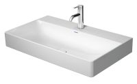 Vorschau: Duravit DuraSquare Waschtisch 80x47cm, ohne Überlauf, mit Wondergliss, mit nicht verschließbarem Ablaufventil, weiß 23538000411