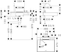Vorschau: hansgrohe Avalegra AquaUnit Waschbecken 58x48cm, ohne Ablage mit Armatur in chrom Vorschau: hansgrohe Avalegra AquaUnit Waschbecken 58x48cm, ohne Ablage mit Armatur in chrom
