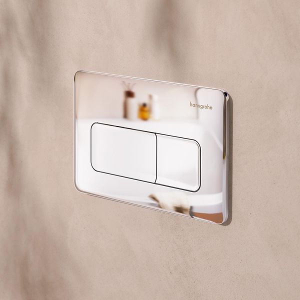 hansgrohe iFrame Original Q Betätigungsplatte, softsquare, für 2-Mengen-Spülung