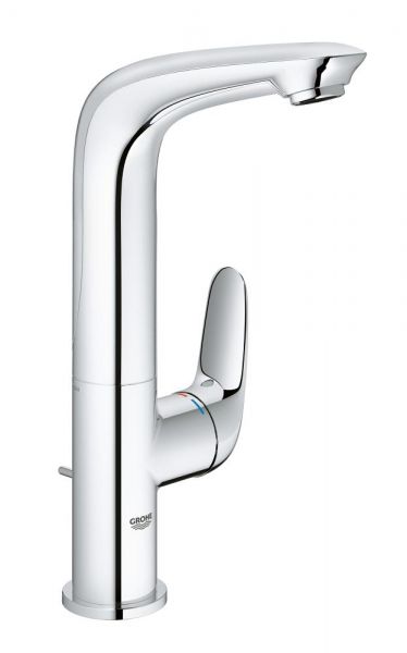 Grohe Eurostyle Einhand-Waschtischbatterie mit Ablaufgarnitur, Hebel geschlossen, L-Size, chrom