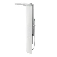 WimTec OCEAN P10 - HyPlus PRO 12 V Elektronisches Duschpaneel, Glas weiß 138818