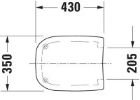 Vorschau: Duravit D-Code WC-Sitz ohne Absenkautomatik, weiß