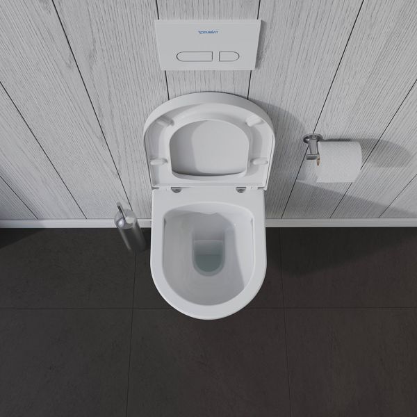 Duravit ME by Starck WC-Sitz Compact, Scharniere Edelstahl, weiß