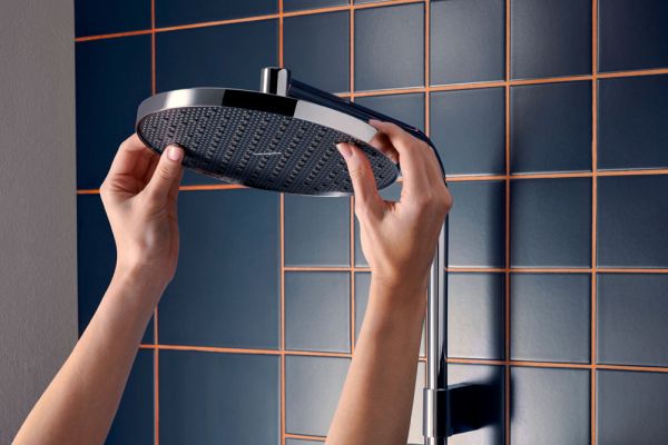 hansgrohe Activera S Duschsystem 240 1jet mit EcoSmart & Ecostat Fine Varia, chrom