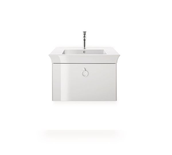 Duravit White Tulip Einhebel-Waschtischmischer M ohne Zugstangen-Ablaufgarnitur, chrom