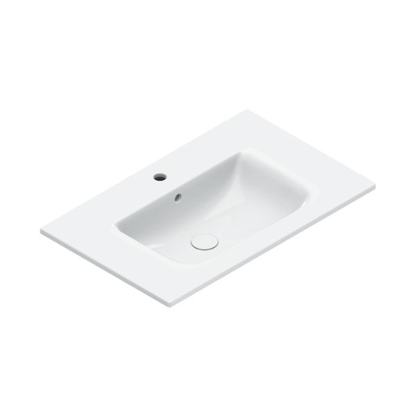 Catalano Italy Waschtisch 80x46cm, weiß CataGlaze+ 1 Hahnloch 0720811001