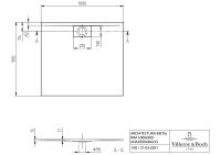 Vorschau: Villeroy&Boch Architectura MetalRim Duschwanne, 100x90cm