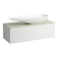 Laufen IL BAGNO ALESSI ONE Schubladenelement 1200, Ausschnitt rechts inkl. Hahnloch, zu WT H81897 4, weiß, H4313250972601