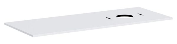 hansgrohe Xilesa E Konsole 137,5x55cm für Aufsatzwaschtisch rechts ohne Hahnloch weiß matt 54279700