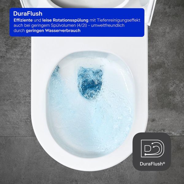 Duravit ME by Starck WC-Set Hero Edition, weiß matt