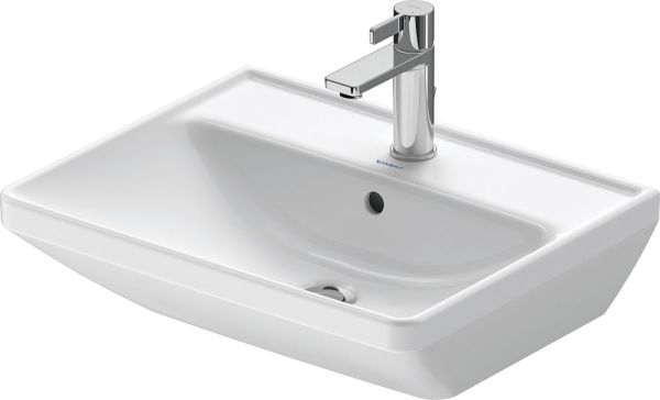 Duravit D-Neo Waschtisch rechteckig 55x44cm, mit Überlauf und WonderGliss, weiß 23665500001