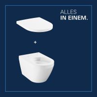 Vorschau: Grohe Euro Keramik Wand-WC Set mit WC-Sitz, weiß
