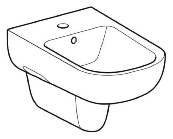 Geberit Smyle Square Wandbidet geschlossene Form, weiß_2