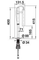 Vorschau: BLANCO CHOICE Luneoo-S Kochendwasser-Küchenarmatur mit Filter- & Soda-Funktion, schwarz matt