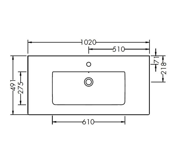 Burgbad Eqio Slim Badmöbel-Set 102cm mit LED-Spiegelschrank, Waschtisch & Unterschrank
