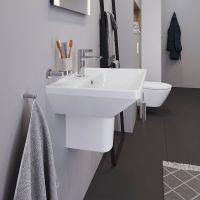 Vorschau: Duravit D-Neo Waschtisch rechteckig 65x44cm, mit Überlauf, weiß 2366650000