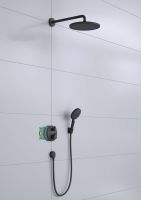 Vorschau: Hansgrohe Croma Duschsystem Unterputz 280 1jet mit Ecostat S, schwarz matt