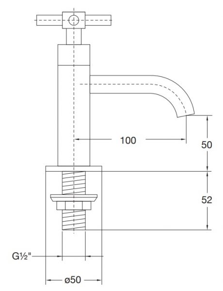 Steinberg Serie 250 Kaltwasser-Armatur, chrom