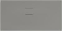 Villeroy&Boch Squaro Infinity Quaryl®-Duschwanne 150x75cm, Eckeinbau links gegen Wand, grey UDQ1575SQI2LV-3S
