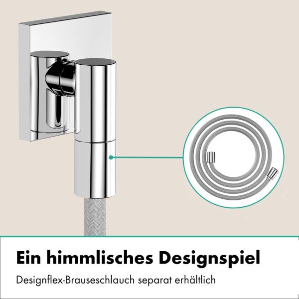 hansgrohe FixFit Fine E Wandanschluss mit Rückflussverhinderer, chrom