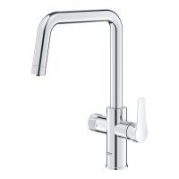 Vorschau: Grohe Blue Pure Start Küchenarmatur Starter Set mit U-Auslauf und Mini Aktivkohle-Filter, chrom 30596000