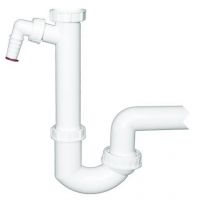 Vorschau: HL Siphon DN40x6/4" mit Kugelgelenk und Waschgeräte-Anschluss HL100/40