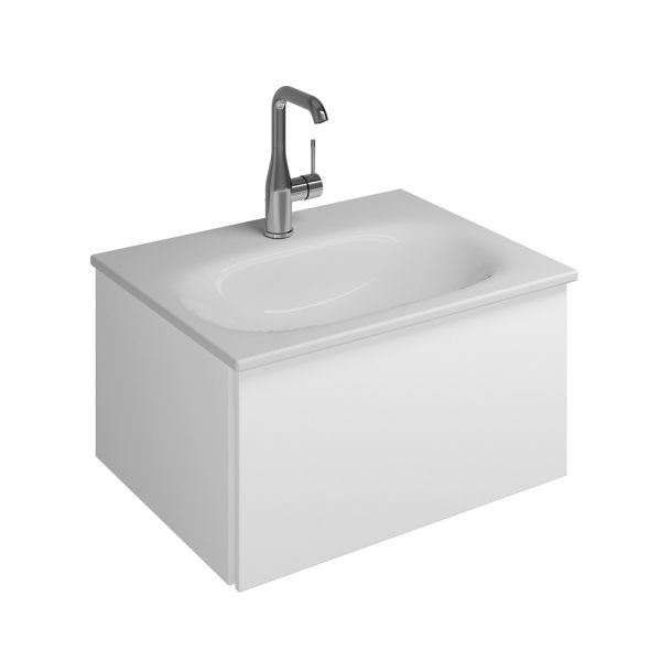 Burgbad Essence Waschtischunterschrank passend zu Grohe Essence 3956800H, 1 Auszug, 58cm WWIJ05TF3868