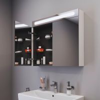 Vorschau: Duravit No.1 Badmöbel-Set 80cm mit Waschtisch, Spiegelschrank, 1 Auszug und Innenschublade
