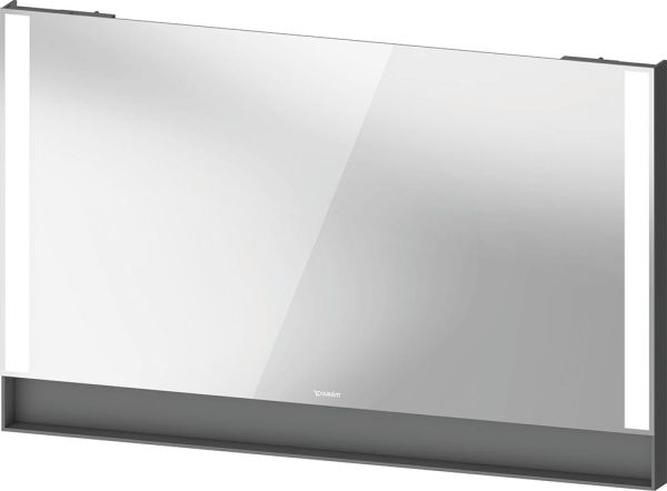 Duravit Qatego Spiegel 120x75cm mit Dimmfunktion und Nischenbeleuchtung graphit matt QA7084