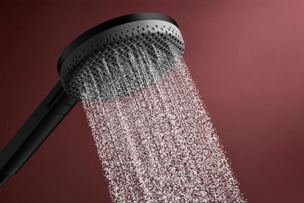 hansgrohe Raindance Alive Select S Duschset 125 3 Strahlarten, Duschstange 90cm, schwarz matt