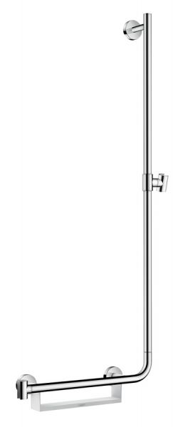 Hansgrohe Unica Comfort Brausestange 110cm Rechts Set, weiß/chrom