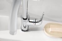 Vorschau: Grohe Euroeco Einhand-Waschtischbatterie L-Size mit Ablaufgarnitur, chrom