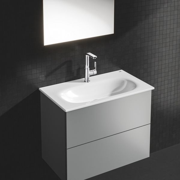 Grohe Essence Möbelwaschtisch 80x46cm, mit 1 Hahnloch, mit Überlauf, weiß PureGuard